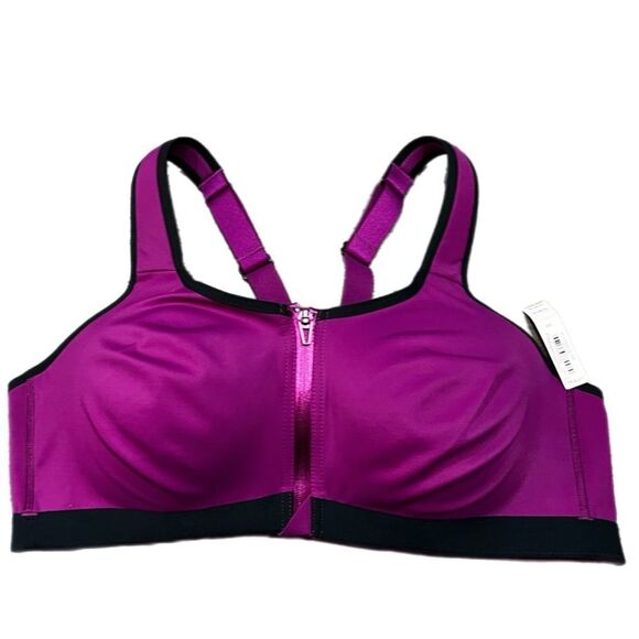 Victoria’s Secret knockout Maximum Support Front Close Sports Bra magenta 36D - Picture 4 of 6